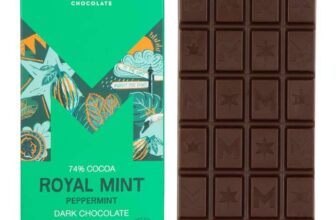 Montezumas Royal Mint, 74% Cocoa, Dark Chocolate With Peppermint, Gluten Free, Naturally Vegan & Organic, 90g (£2.26 S&S)