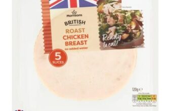 Morrisons 5 British Roast Chicken Breast Slices 120g