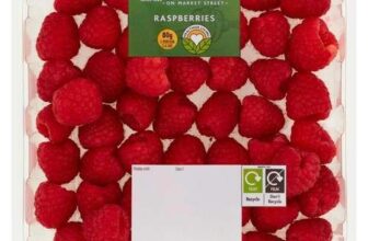 Morrisons British Raspberries 250g 50% Extra Free (375g total)