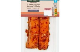 Morrisons Hot Smoked Sweet Chilli Salmon Fillet 2 Pack