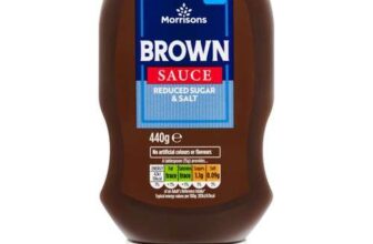 Morrisons Reduced Salt & Sugar Brown Sauce – 450g