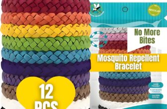Mosquito Repellent Bracelet 12 Pcs, Adjustable Band, Deet Free, Travel Essentials, Insect Repellent Bracelet, 350 Hours Mosquito Repellent Protection Suitable for All Ages.