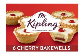 Mr Kipling Cherry Bakewell Tarts 6 Pack