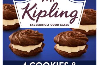 Mr Kipling Cookies & Cream/ Caramelised Biscuit/ Lemon & Raspberry/ Custard Cream Whirls Cakes 4 Pack – Clubcard Price