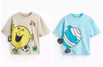 Mr Men & Little Miss – Mr Happy / Mr Bump Football Print Short Sleeve T-Shirt 1-7 Years Free C&C