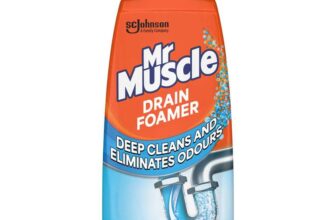 Mr Muscle Drain Foamer (500ml) Drain Cleaning Foam to Unblock & Eliminate Odour (£2.30 Max S&S Discount Including 10% off voucher S&S only)