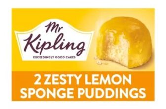 Mr. Kipling Sticky Lemon Sponge Pudding Cake Dessert Pots 2x95g