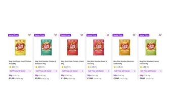 Mug Shot Pasta Soups (Nectar Price)