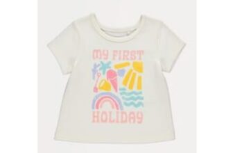 My First Holiday Short Sleeve T-Shirt 0 to 3 Only