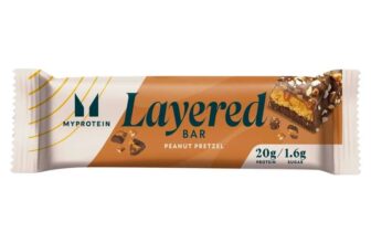MyProtein Layered Bar Chocolate Peanut Pretzel Flavour 60g – Monks Cross