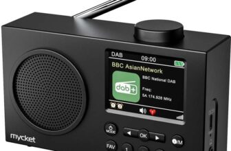Mycket DAB Radio Portable, DAB Plus Digital Radios with Bluetooth, USB Rechargeable FM Radios Sold by Sourcepro-Tech / FBA