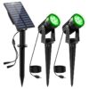 NATPOW Solar Spot Lights Outdoor Garden, Green Solar Garden Lights LED, IP65 Waterproof Outdoor Spotlights – Sold by LKA2 Store / FBA