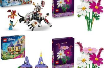 NEW 2 x eg LEGO NINJAGO 71863 Zilvar & Grimtak the Dragon Beast, Botanicals 11514 Cosmos Flowers, Disney 43294 Rapunzels Mini Tower Free C&C