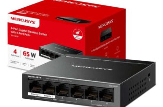 NEW MERCUSYS MS106GP 6 Port Gigabit PoE Switch