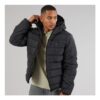 NICCE Mens Bluster Hooded Padded Coat Black