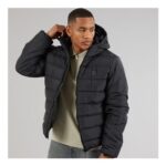 NICCE Mens Bluster Hooded Padded Coat Black
