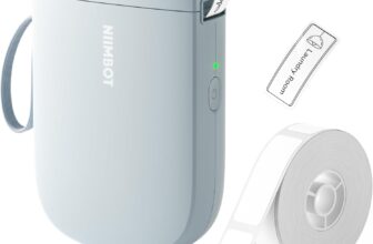 NIIMBOT D11 Upgraded Version Label Maker Machine with Tape,300DPI Bluetooth Label Printer, Portable Thermal Printer, Sticker Maker for Organizing Home Office School, Blue