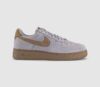 NIKE AIR FORCE 1 07 TRAINERS – Silver Lilac Taupe Qs