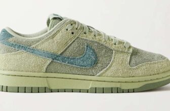 NIKE Dunk Low Brushed-Suede Sneakers – Size: 6.5 – 13.5