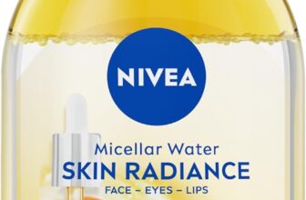 NIVEA Skin Glow Serum Infused Micellar Water (400ml), Revitalising Micellar Cleansing Water with Amino Acid and 5% Vitamin C and E, Gentle Waterproof Makeup Remover