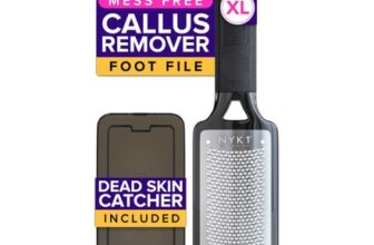 NYK1 RUSTPROOF Foot File Callus Remover for Feet with Catcher