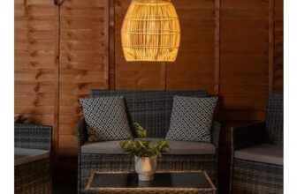 Natural Teardrop Solar Powered Outdoor Hanging Pendant Garden Pergola Light