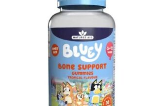 Natures Aid Bluey Gummies Bone Support Tropical 30s