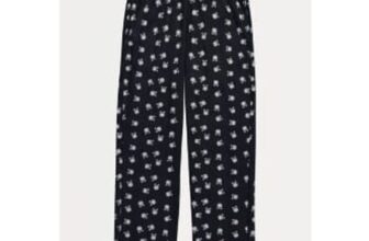 Navy Clock Lounge Bottoms