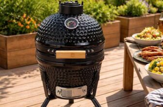 Neo Kamado 13 Ceramic BBQ Grill Smoker Egg Charcoal Cooking Oven Portable Stand