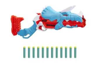 Nerf DinoSquad Tricera-Blast Blaster with 3-Dart Loading