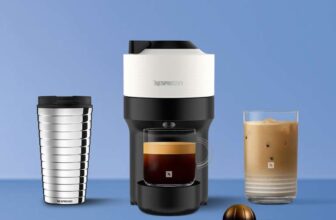 Nespresso: Receive 50 free coffee pods and a Travel Mug with any machine purchase – e.g. Vertuo Pop Coffee Machine, Liquorice Black