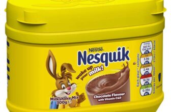 Nesquik Chocolate Milkshake Powder Chocolate Flavoured Milkshake Mix with Vitamins C & D 300g Tub