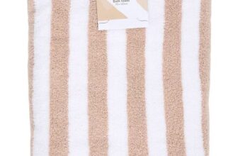 Neutral Stripe Towel Bath Towel