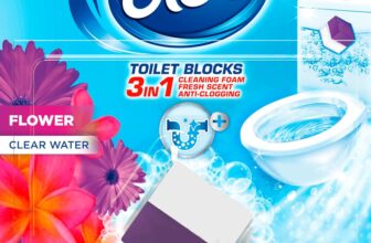New – Bloo 3in1 Toilet Block, Mono Pack, Limescale Remover Cistern, Cleaner with Cleaning and Foaming Action, Fresheners Fresh Flowers