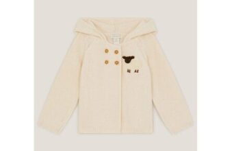 Newborn Sheep Knit Cardigan Cream
