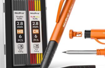 Nicpro 3-in-1 Carpenter Pencil Set w/13 Refills (2pk £10.99 / 3pk £14.99 / 5pk £16.99 / 6pk £17.99) Sold and Shipped by NicproShop EU