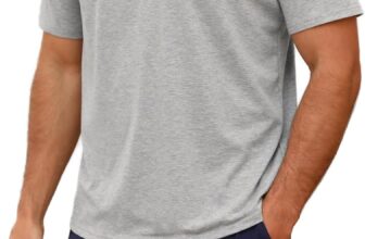 Nieery Mens Short Sleeve Pyjamas Set Mens Summer Pjs Sets Soft Cotton for Sleepwear Nightwear with Pockets