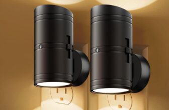 Night Light, 2-Pack Night Light Plug in Wall with Dusk to Dawn Sensor, 3000K Dimmable Plug in Light, Modern Nightlight for Hallway, Kitchen, Bedroom, Kids Room, Stairway, Garage
