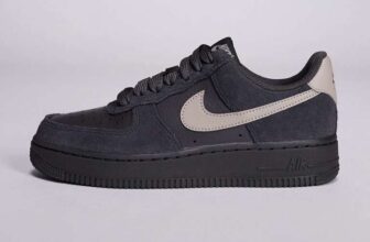Nike Air Force 1 Trainers (Dark Grey/Beige) (Sizes 36) – With Code – Free C&C