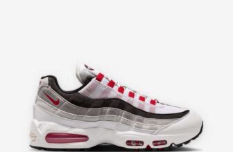 Nike Mens Air Max 95 Big Bubble Premium White/Comet Red Dover Street Market