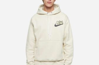 Nike Solo Swoosh Graphic Hoodie (Sizes S – XL) – Purple / Beige / Red – w/code (Free Delivery via App)