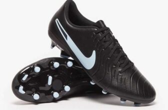 Nike Tiempo Legend X Club FG/MG Football Boots – Black/Ice Blue – Size 3.5-12