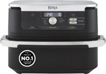 Ninja Foodi FlexDrawer Air Fryer, Dual Zone with Removable Divider, Large 10.4L Drawer, 7-in-1, Air-Fryer Uses No Oil, Air Fry, Roast, Bake, Max Crisp, Non-Stick Dishwasher Safe Parts, Black AF500UK