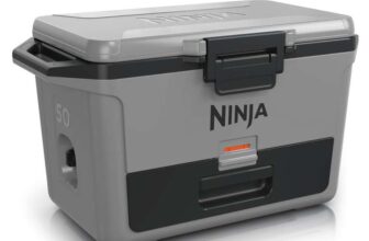 Ninja FrostVault Hard Cooler 47L, Premium Heavy-Duty Insulated Cool Box