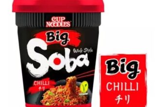 Nissin Soba Big Chilli Instant Wok Style Noodles Pot 115g