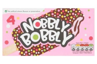 Nobbly Bobbly Strawberry & Chocolate Nobbly Ice Lolly 4 x 60ml was £2.30
