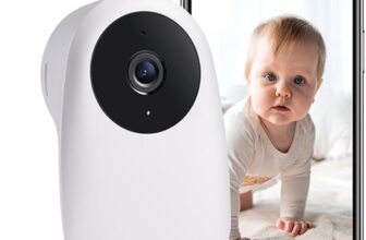 Nooie Baby Monitor WiFi, 2K Baby Monitor with Camera and Night Vision Video Baby monitor, Baby Camera with Motion/Sound Detection, Remote APP Control, Two Way Audio, Work with Alexa, Cloud/SD Storage