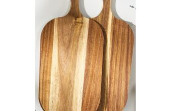 OHS 2 Pack Acacia Wooden Cutting Board – Natural