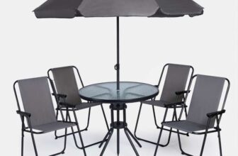 OHS 6-Piece Patio Set – Charcoal