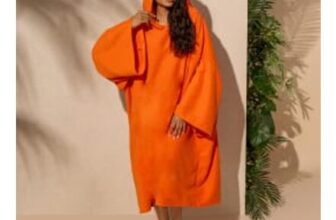OHS Adult Towel Poncho – Orange